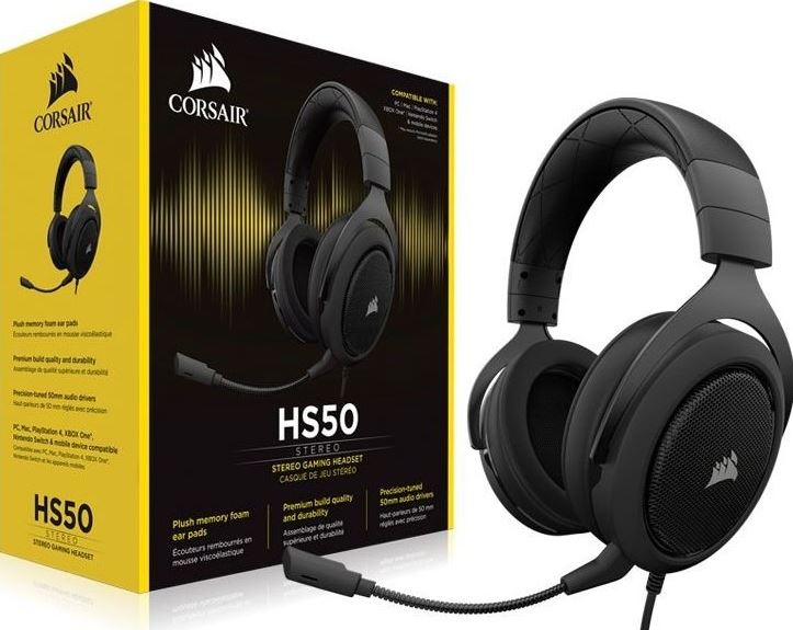 headset gaming Corsair HS50 Stereo Headset